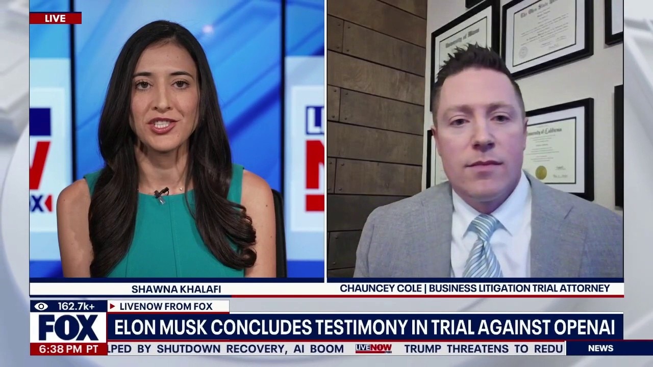 Elon Musk concludes testimony in trial against OpenAI