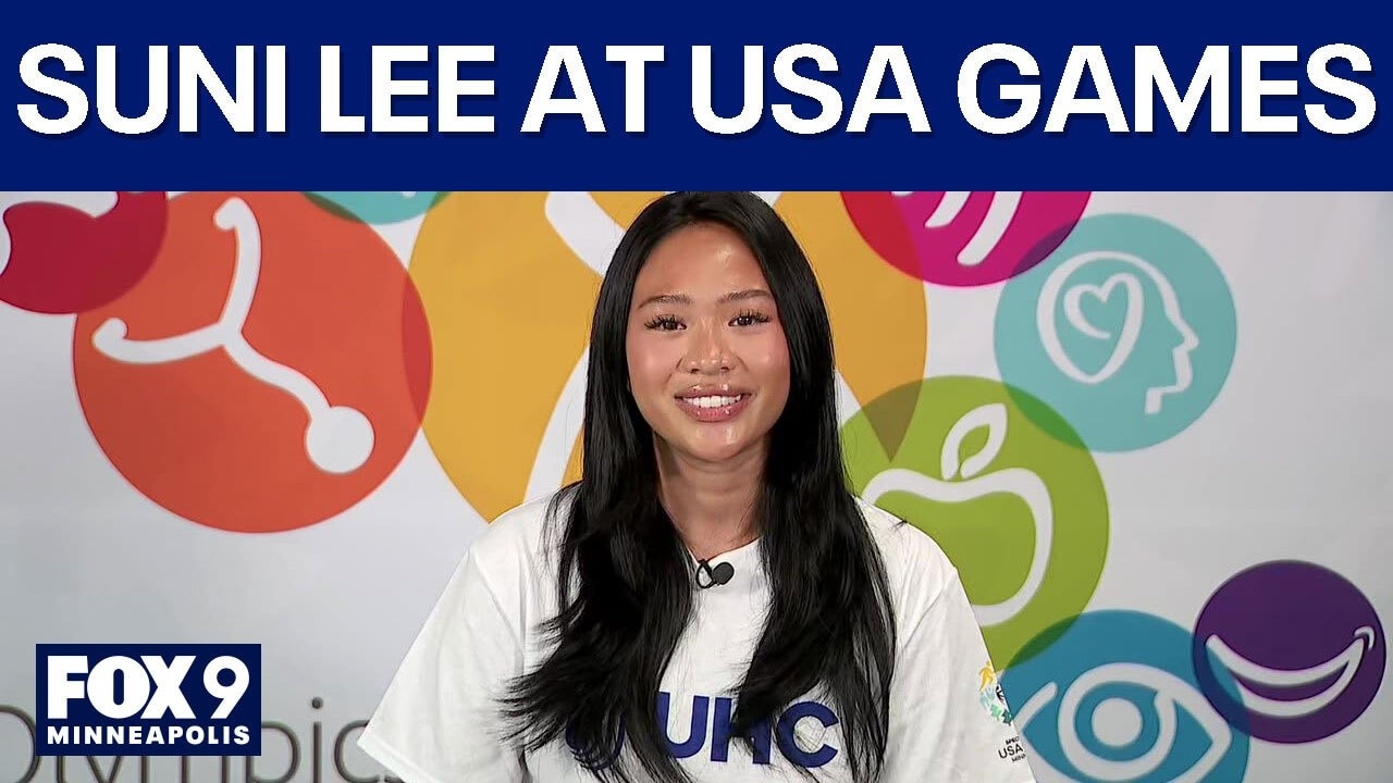 Gold medalist Suni Lee visits Special Olympics athletes