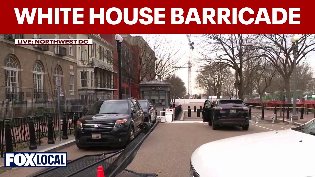 Vehicle crashes through metal barricade near the White House