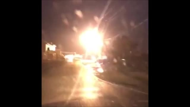 Video shows transformer blowing