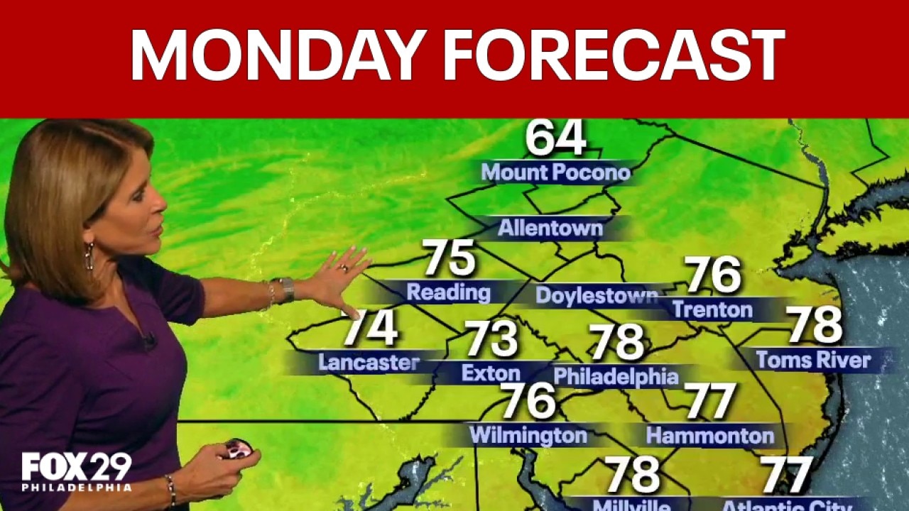 Philadelphia weather: Monday evening forecast