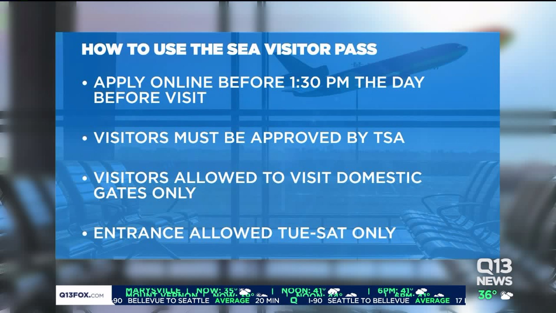 Program allows visitors past airport security without ticket