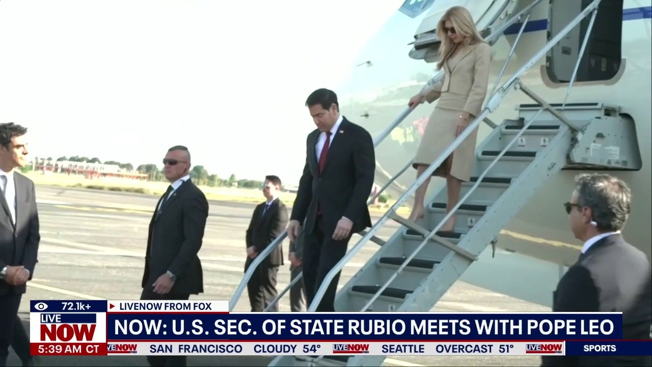 Rubio arrives at the Vatican to meet with Pope Leo
