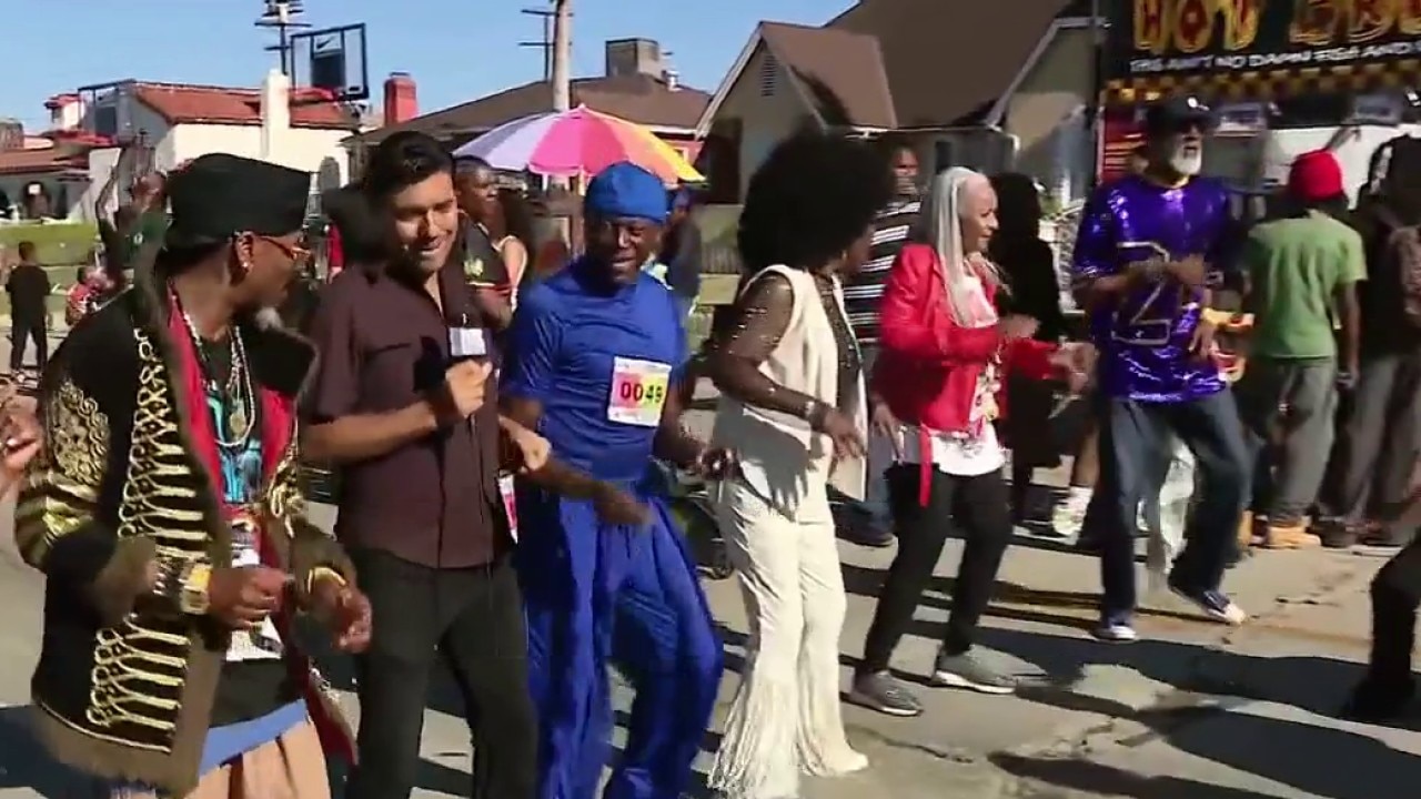 Juneteenth celebration features world's longest soul train line