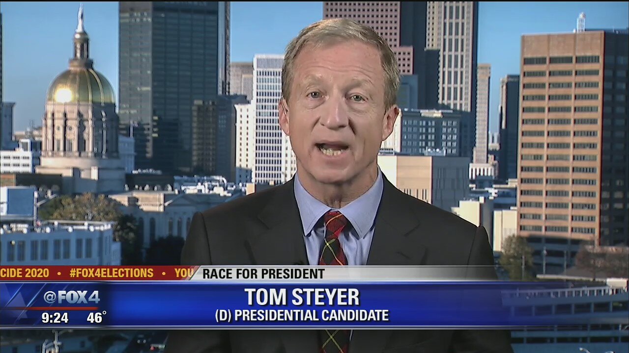 Democratic presidential hopeful Tom Steyer talks to Good Day