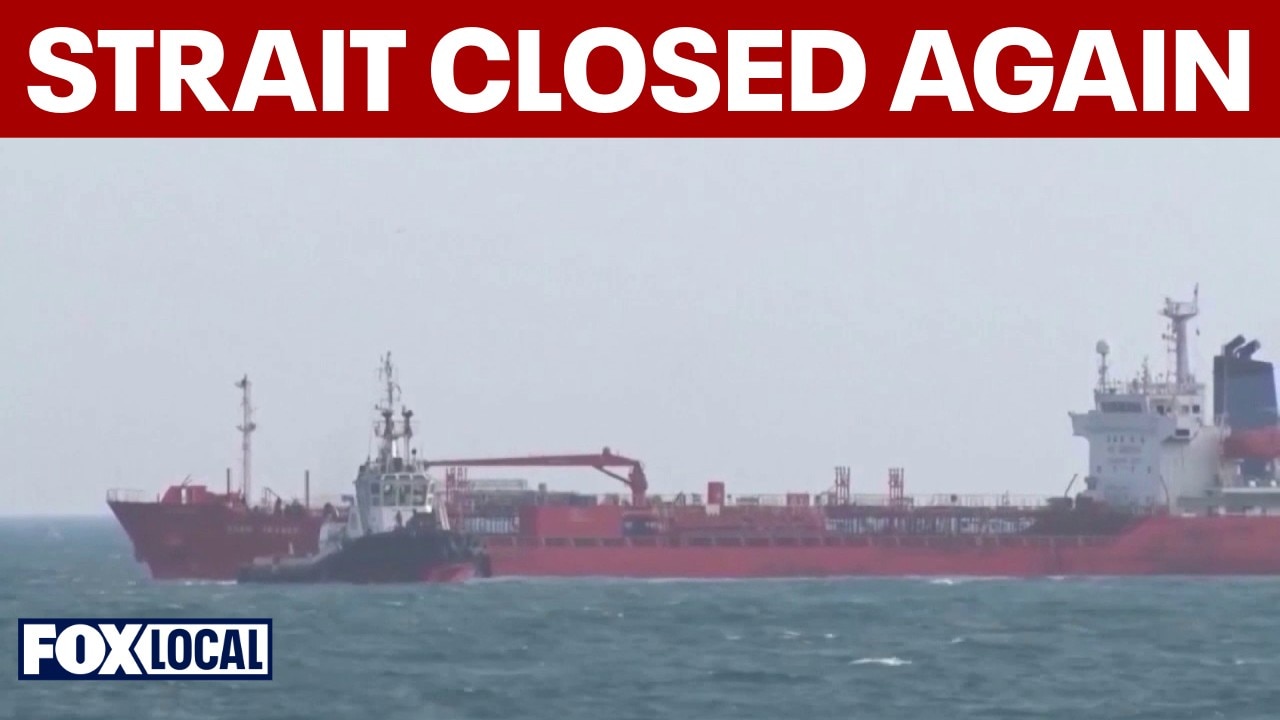 Iran closes Strait of Hormuz again