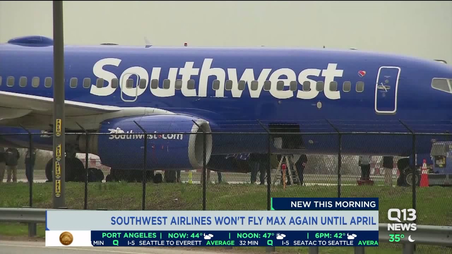 Southwest removes MAX 737 planes from schedule through April