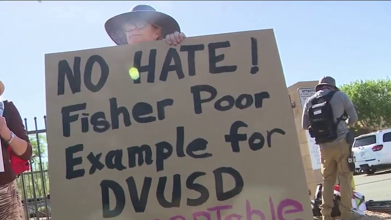 Protestors demand resignation of Arizona school board member who gave Nazi salute