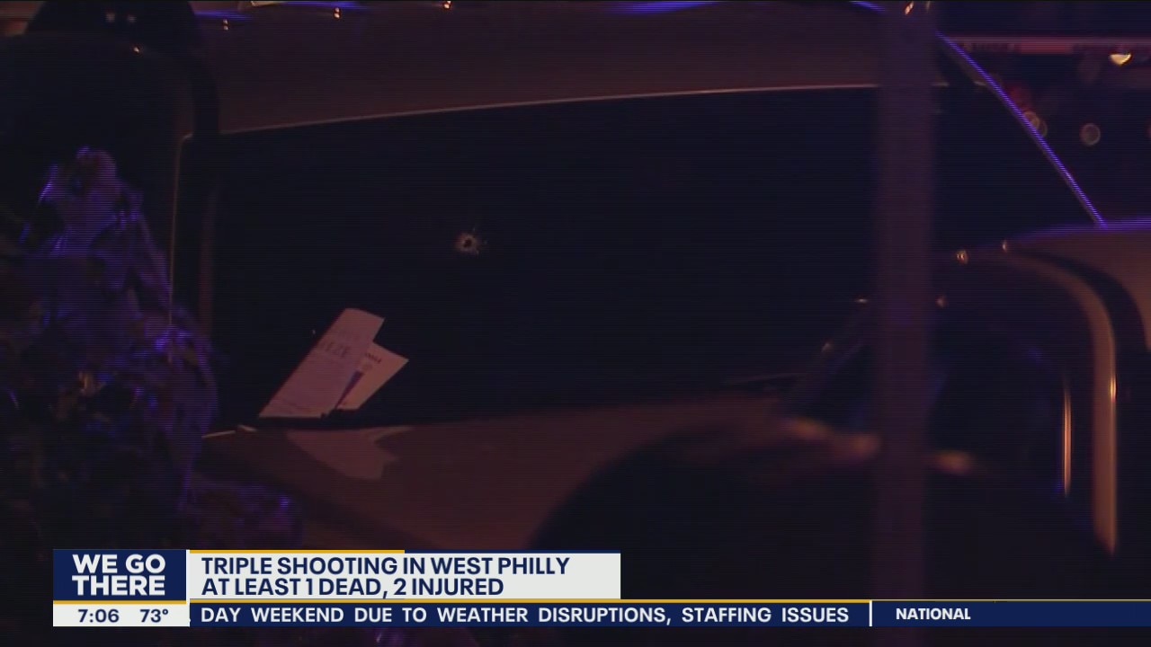 1 dead, 2 injured in West Philadelphia triple shooting
