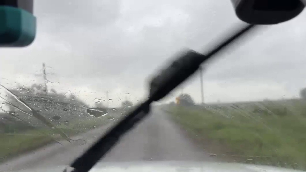 Tropical Storm Edouard conditions near Winnie, Texas