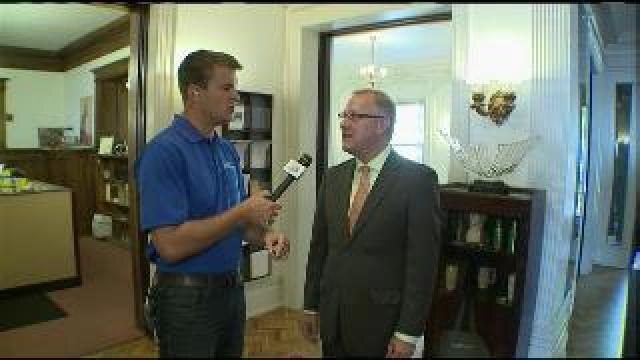 Chip gets details on band camp