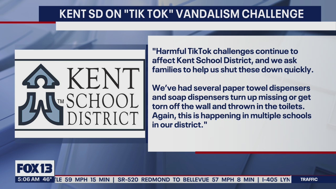 TikTok challenge damages Kent school bathrooms