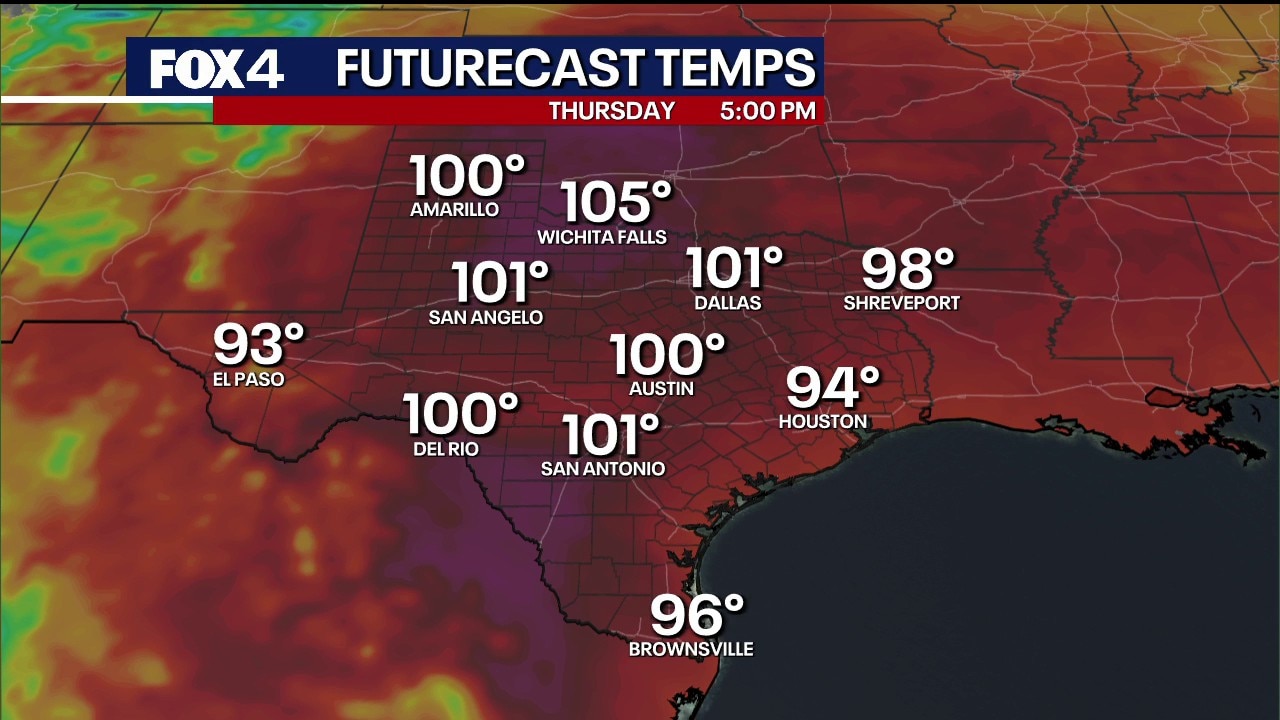 Dallas weather: August 13 morning forecast