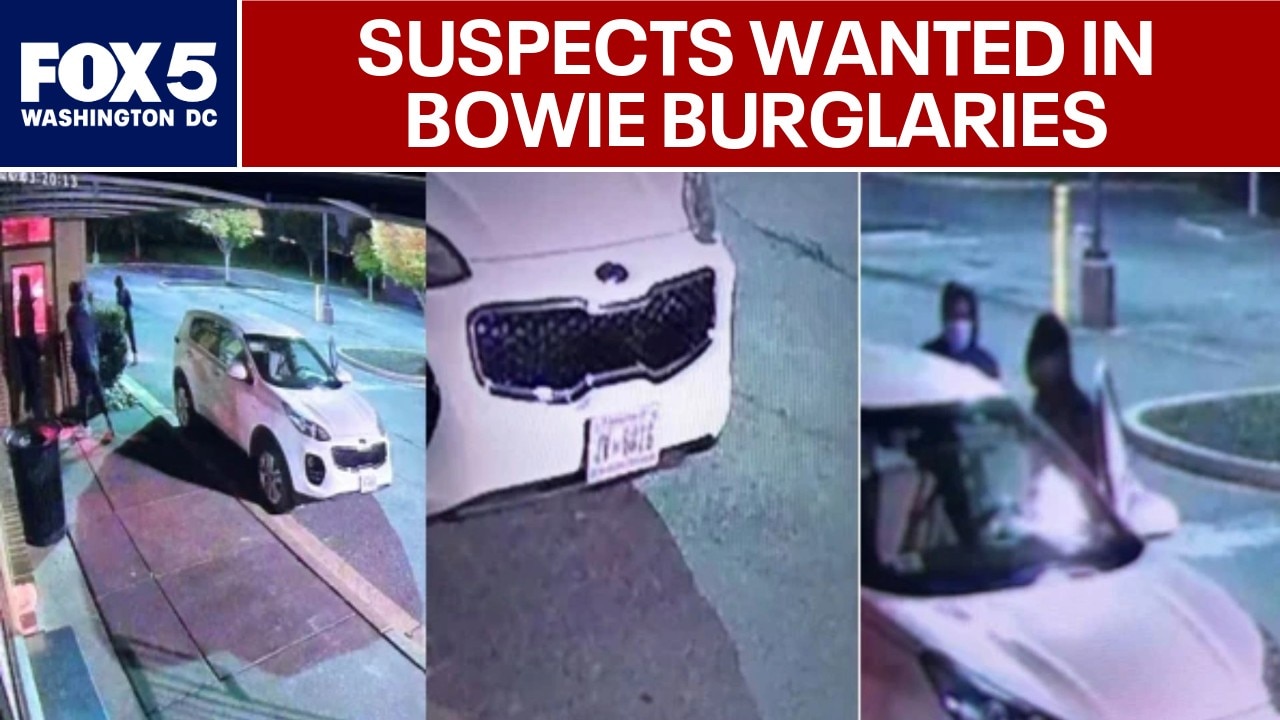 Bowie police seek suspects in string of burglaries 
