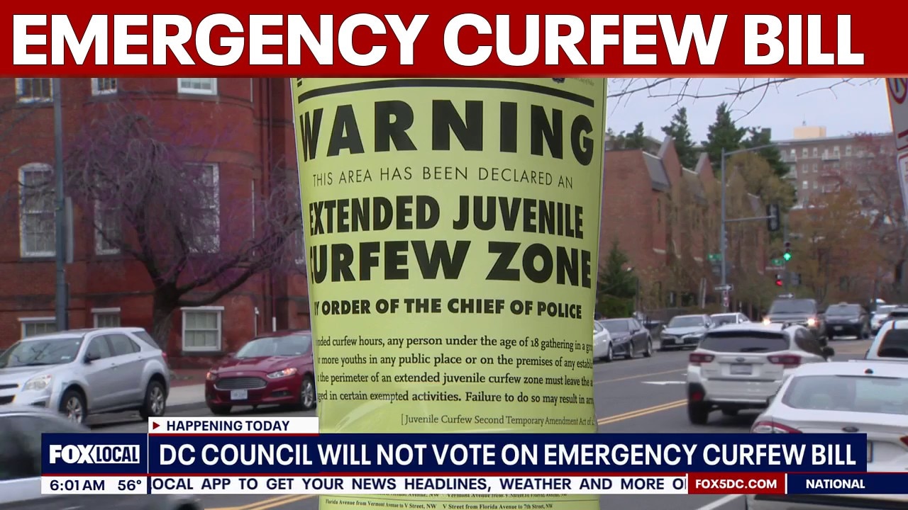 DC Council won’t take up emergency curfew bill