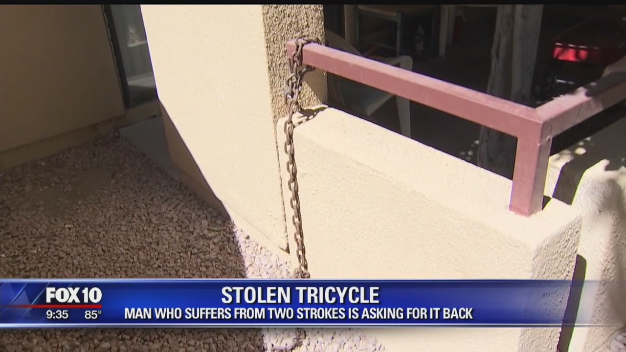 Valley man asking for public's help in locating stolen tricycle