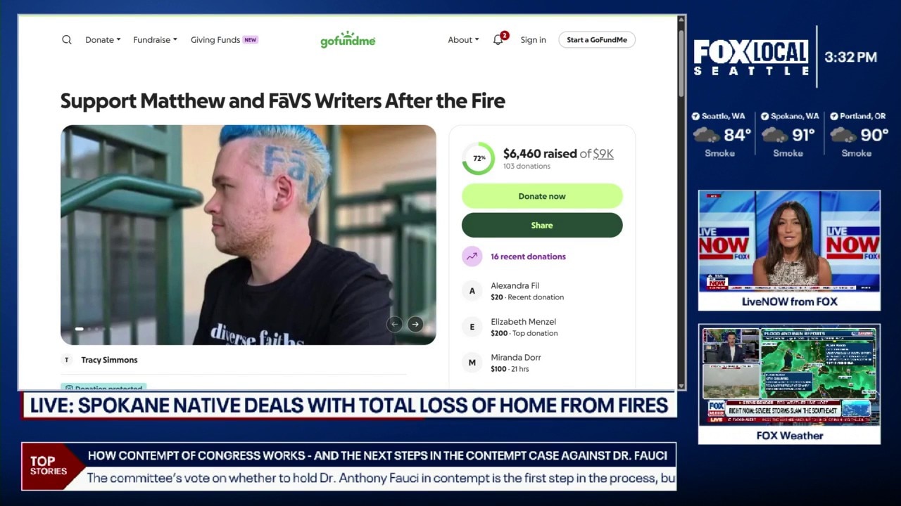 Wildfire victim rebuilds after losing all belongings