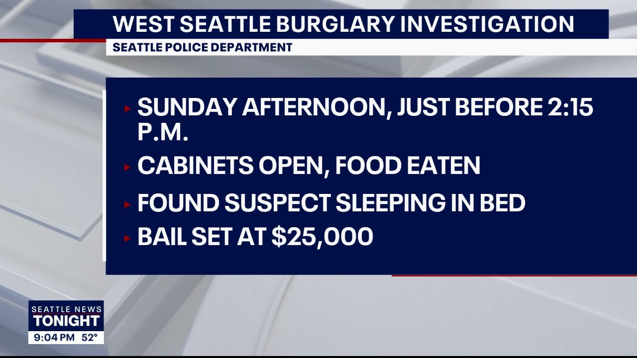 Man arrested in West Seattle break-in, arrested in bed