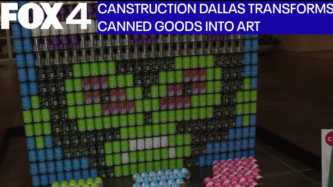 Annual CANstruction event brings canned food art and hunger awareness to NorthPark Center