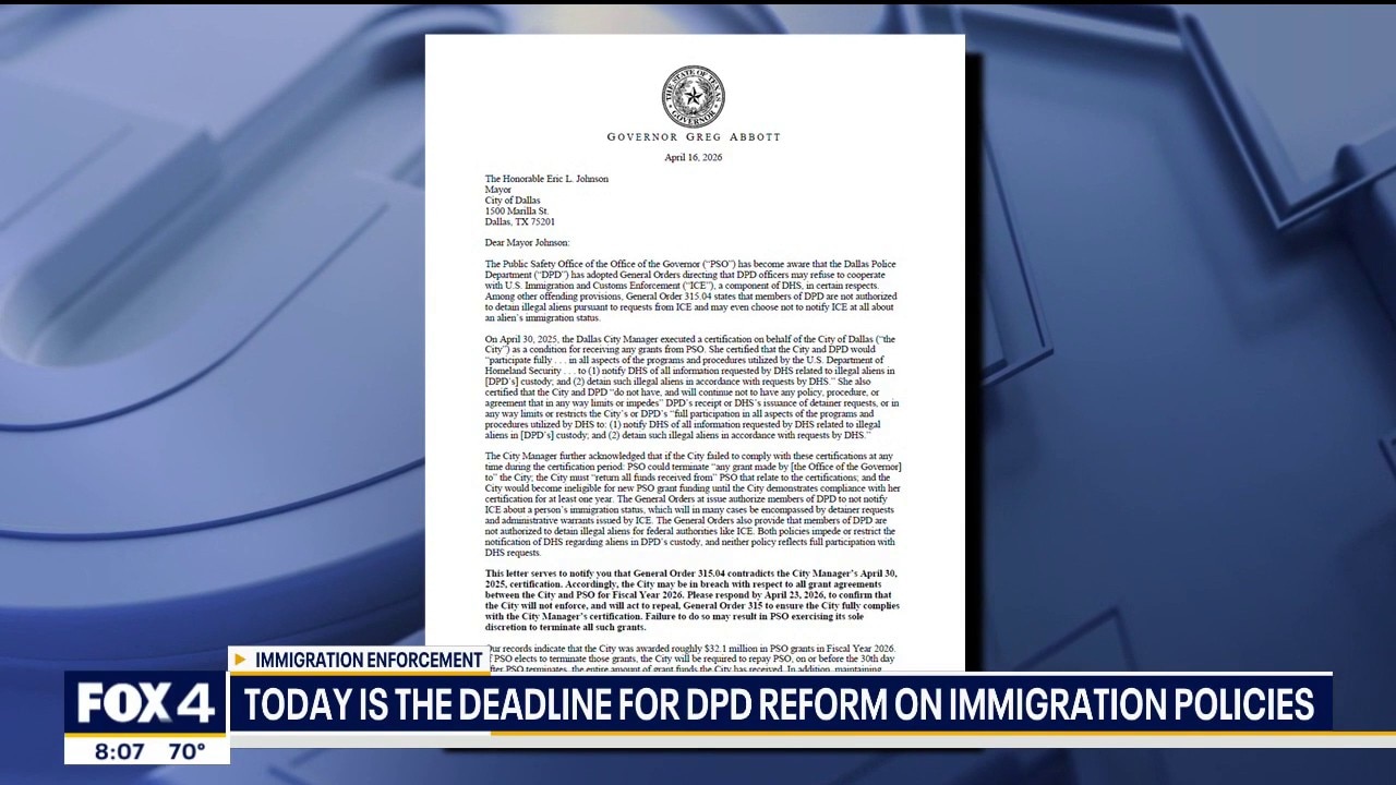 Today is deadline for DPD reform on immigration policy