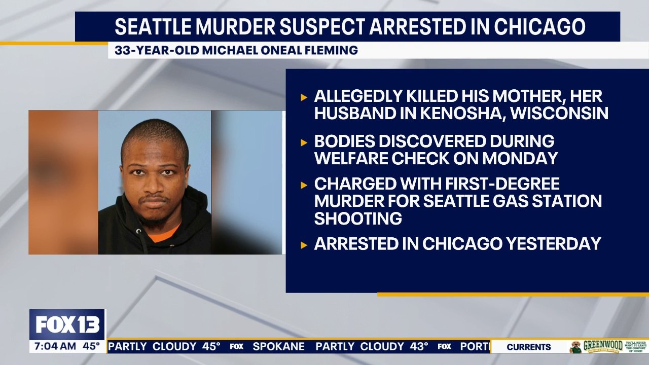 Seattle murder suspect arrested in Chicago