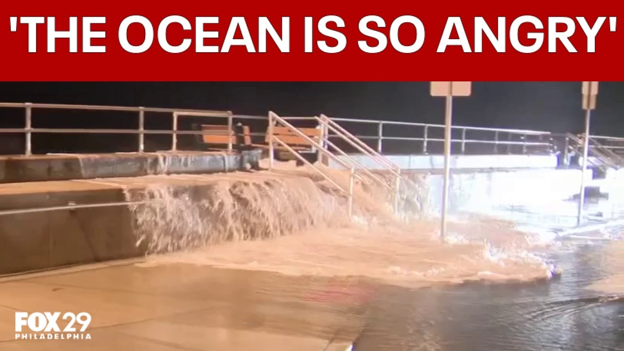 Storm hits North Wildwood: Waves crash, locals react
