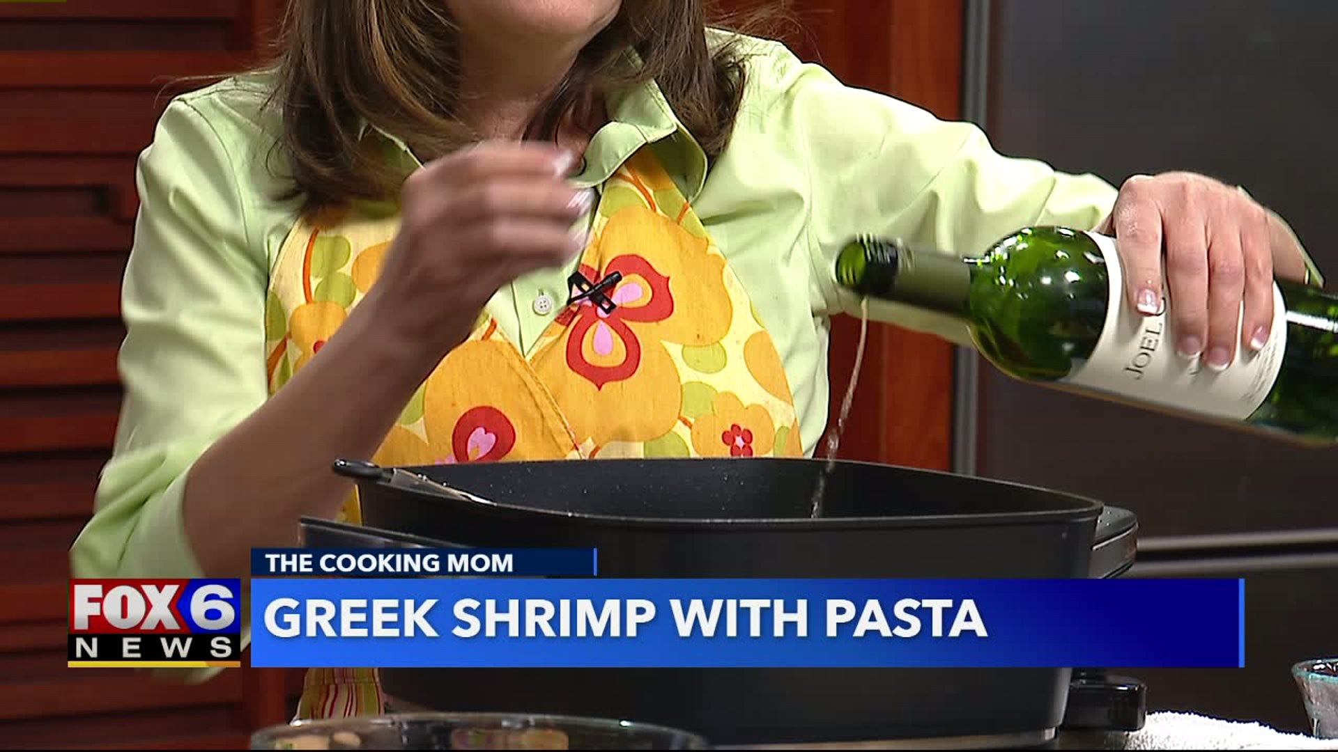 Greek shrimp with pasta