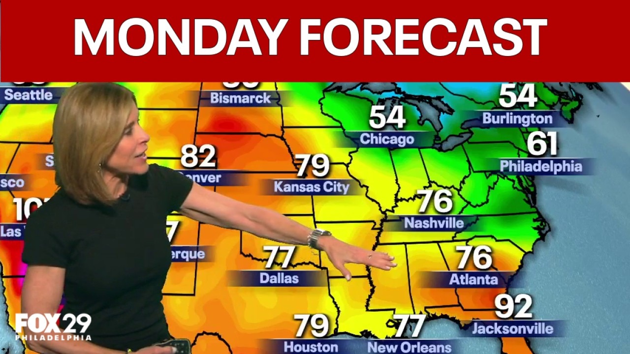 Philadelphia weather: Monday evening forecast