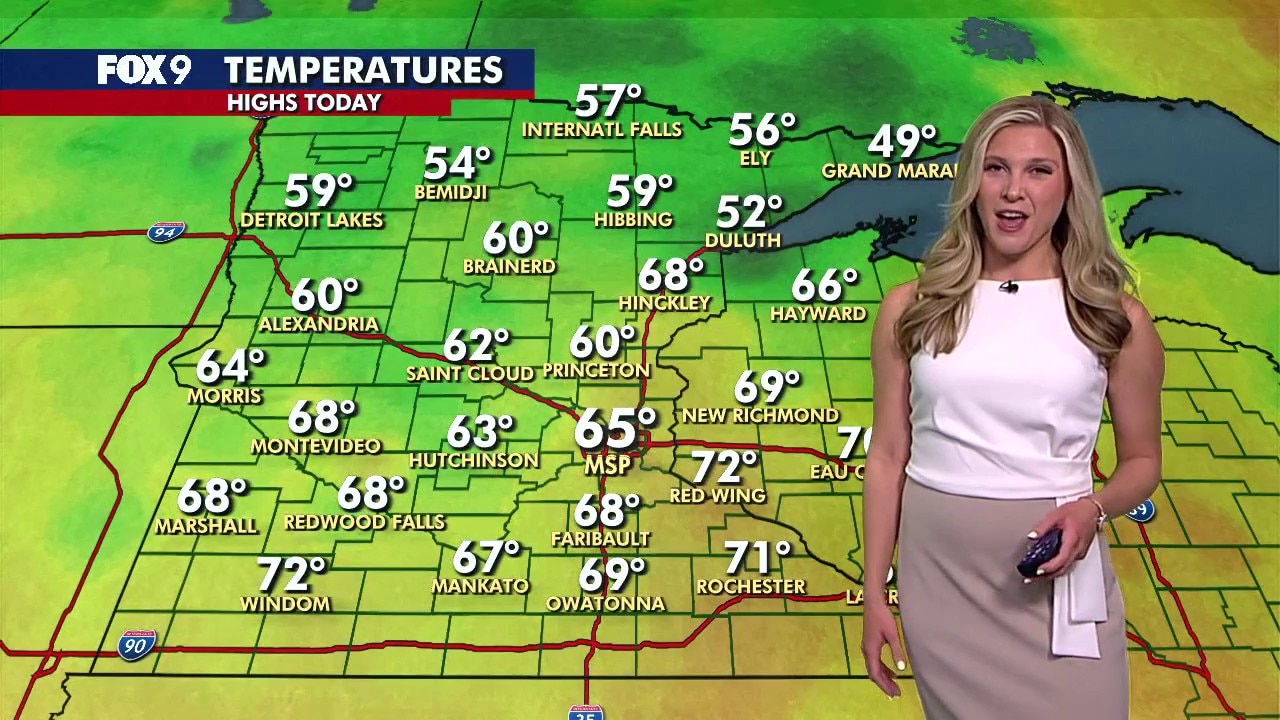 MN weather: Pleasant Memorial weekend Saturday evening