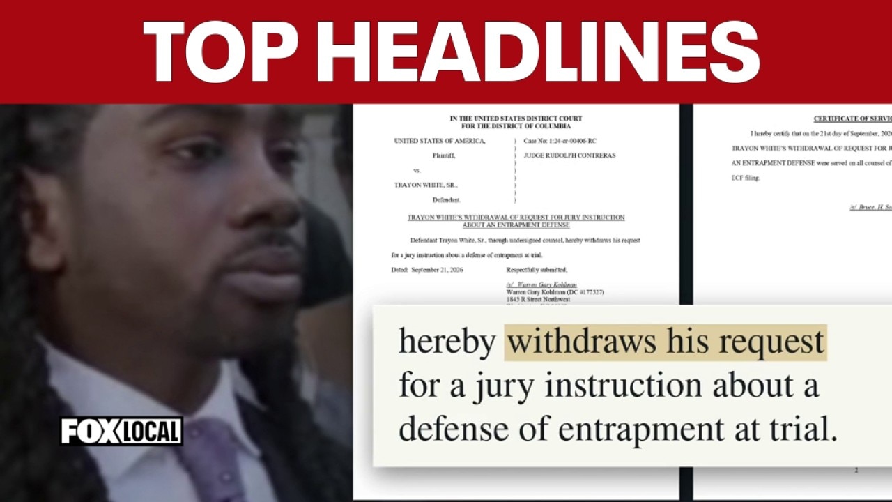 Jury asks judge a question in Trayon White Trial | Top Headlines