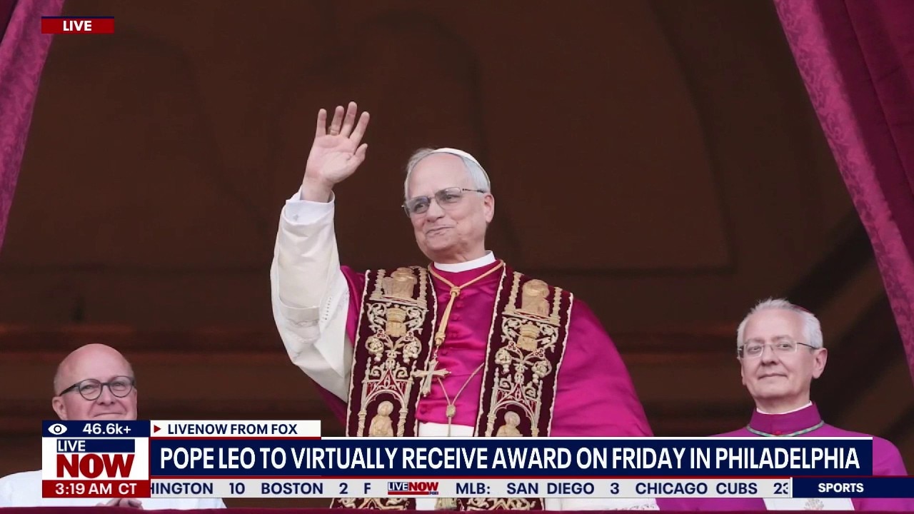Pope Leo to virtually receive award in Philadelphia