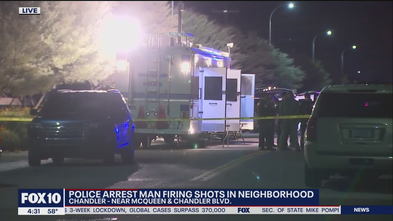 Police: Man arrested after firing shots in Chandler neighborhood