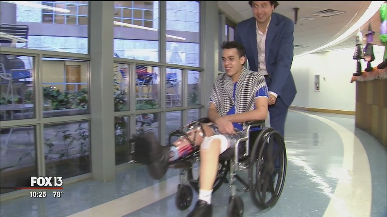 Teen travels from Palestine for surgery