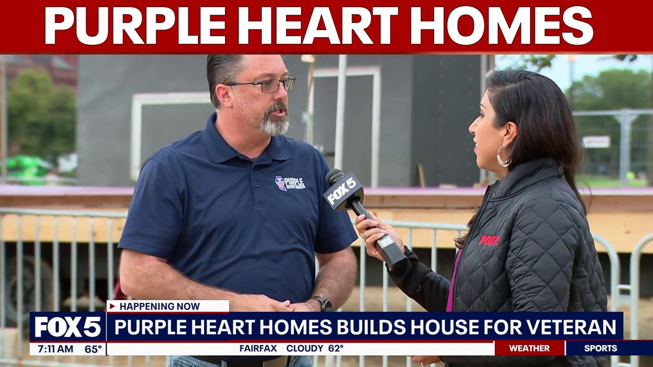 Purple Heart Homes builds accessible home for veteran on National Mall
