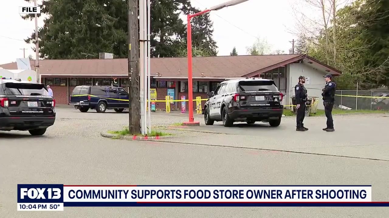 Tacoma community rallies around store owner shot at work