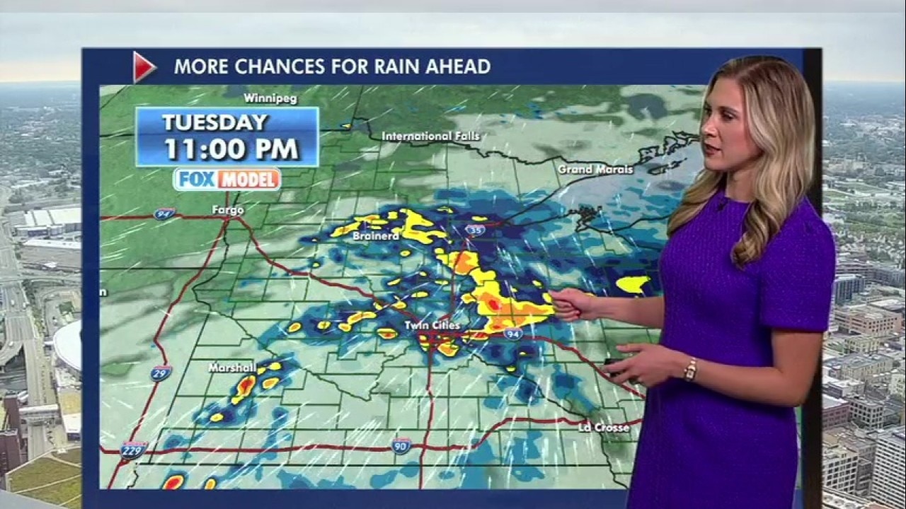 MN weather: Gloomy Monday before a wet Tuesday