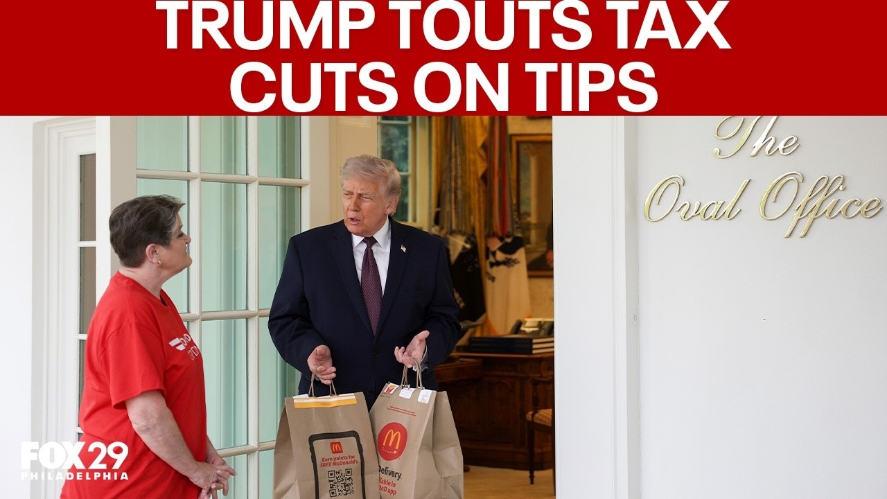 Trump touts tax cuts on tips, addresses viral Truth Social post