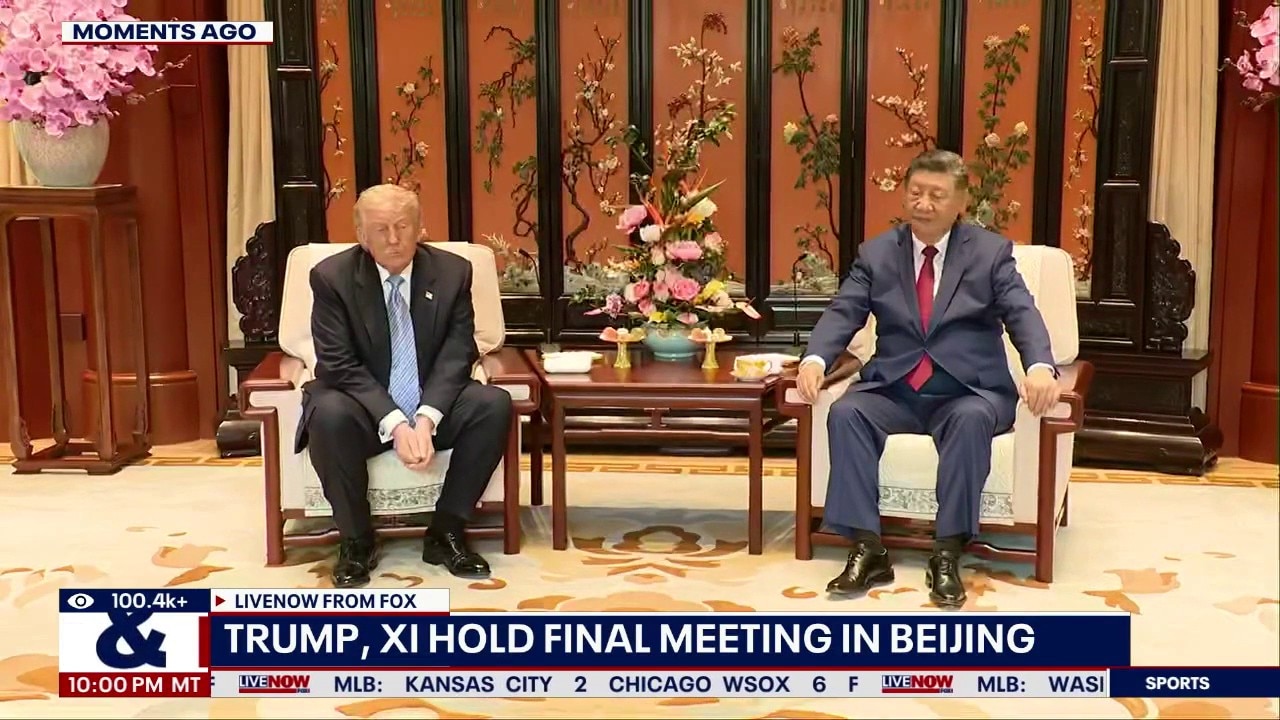 Trump, Xi meet for last round of talks during summit 