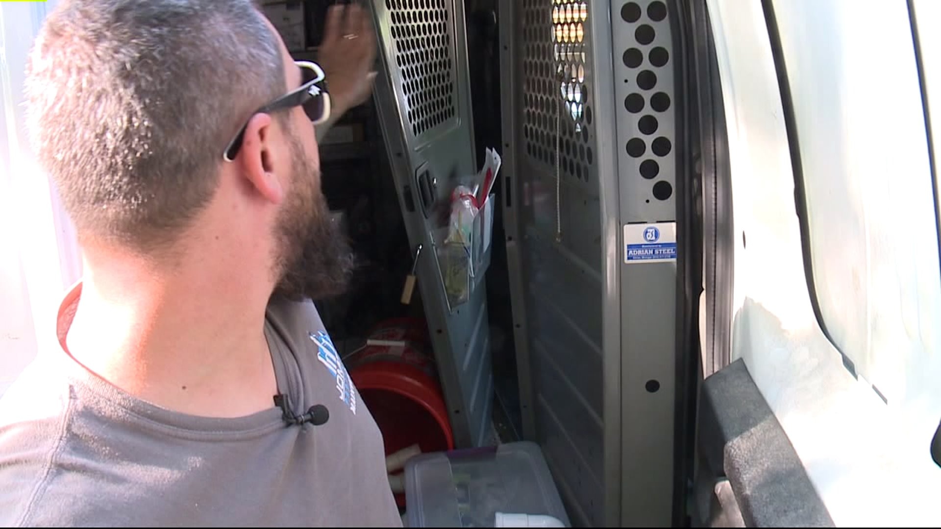 Work van broken into, tools stolen