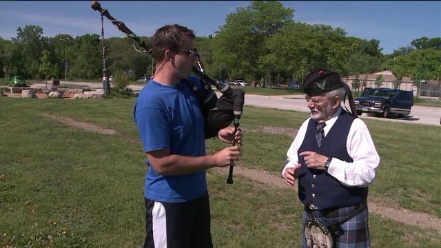 Can Chip play the bagpipes?