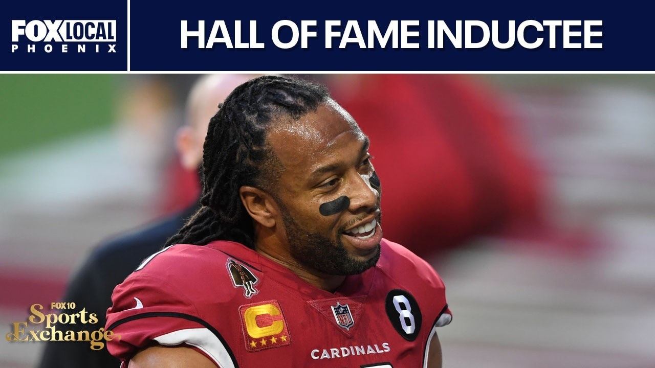 Larry Fitzgerald at Hall of Fame | FOX 10 Sports Exchange