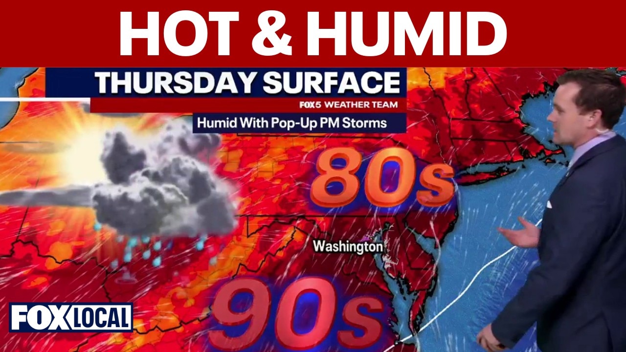 DC weather: Heat, humidity, daily storm chances