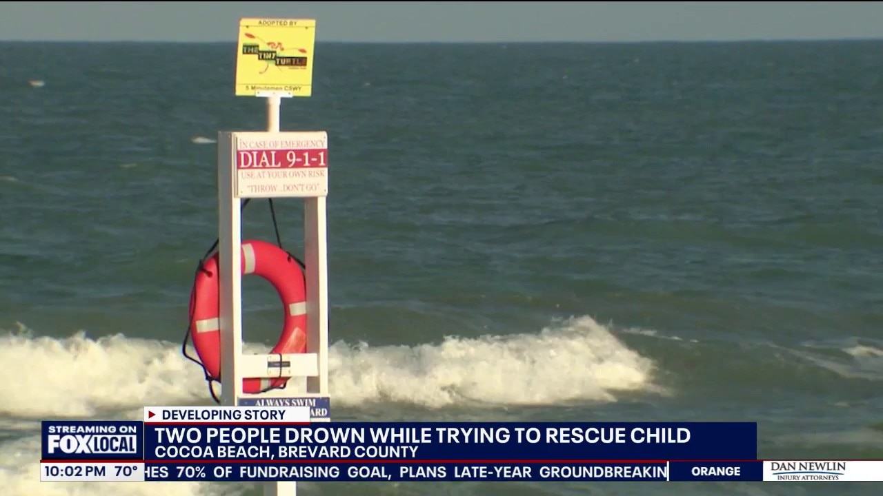 2 drown while trying to rescue child at Cocoa Beach, officials say