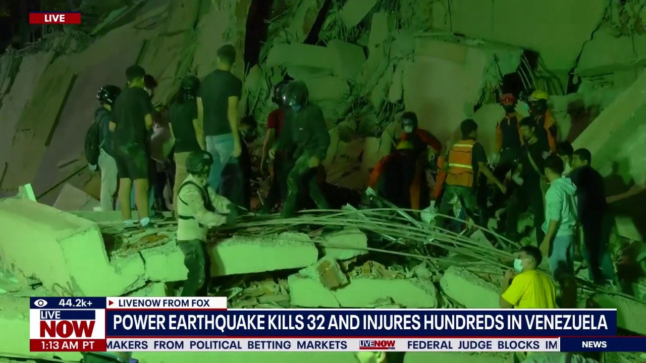 32 dead, 700+ injured after Venezuela earthquakes