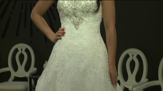 Chip checks out variety of bridal gowns