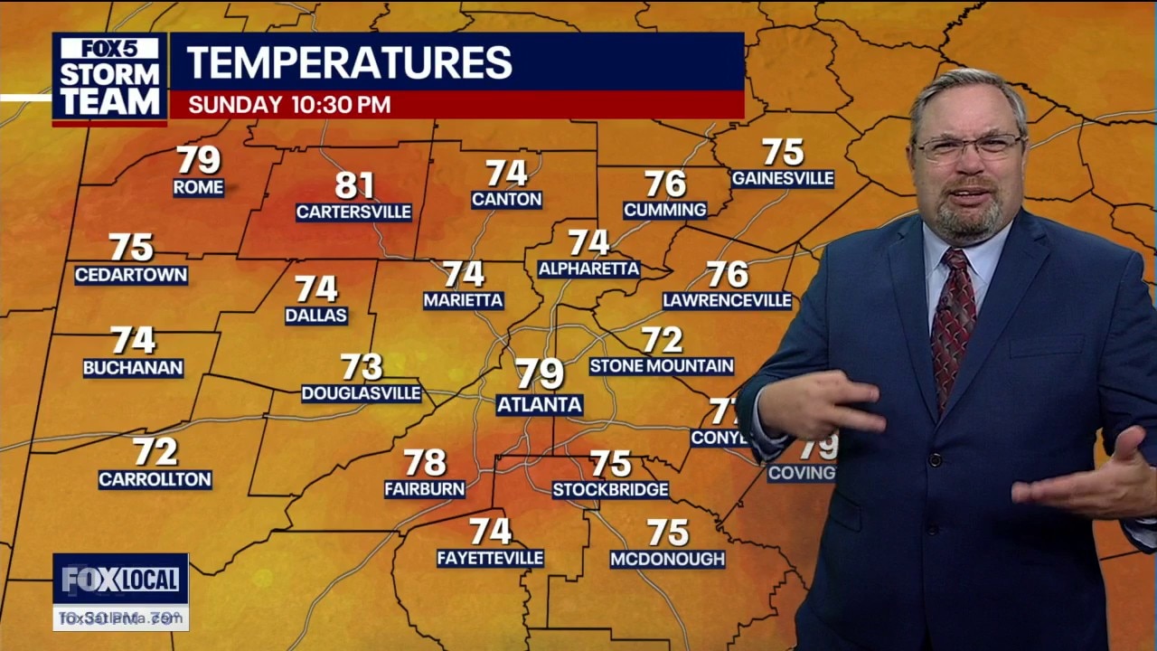 Sunday night weather forecast