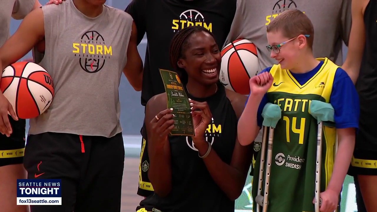 Young Seattle Storm fan becomes a player for the day
