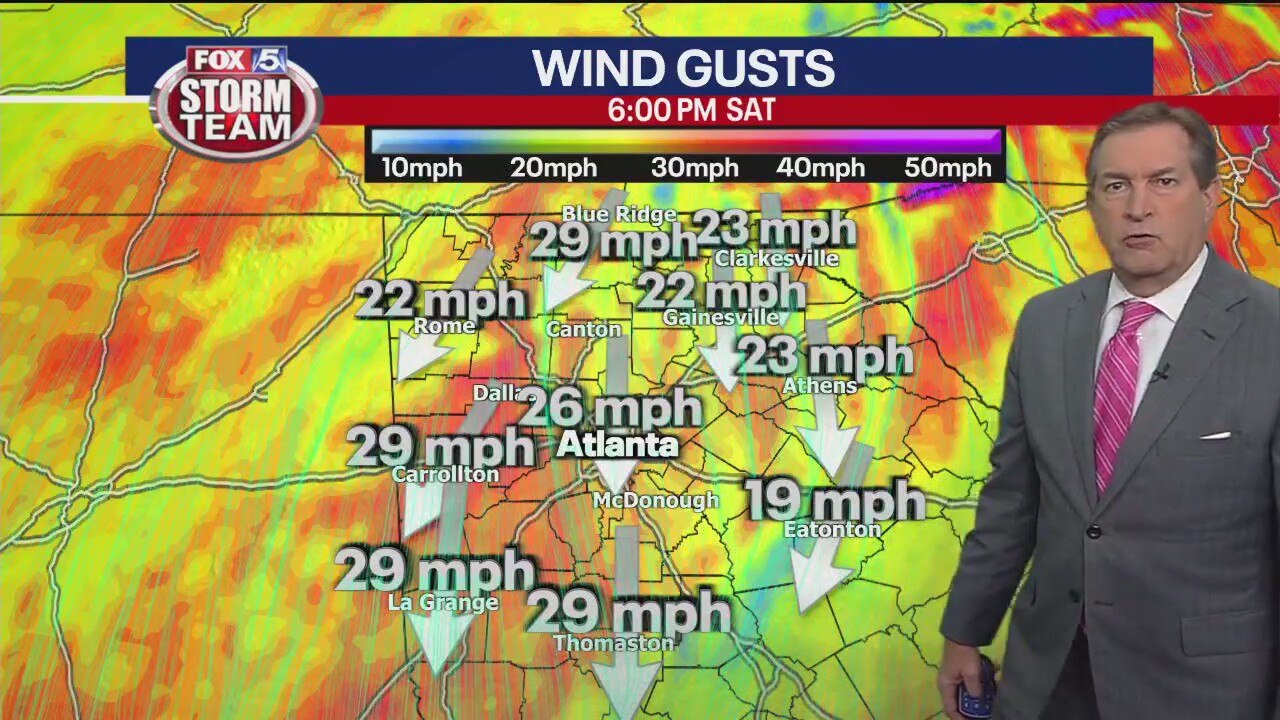 Friday evening forecast