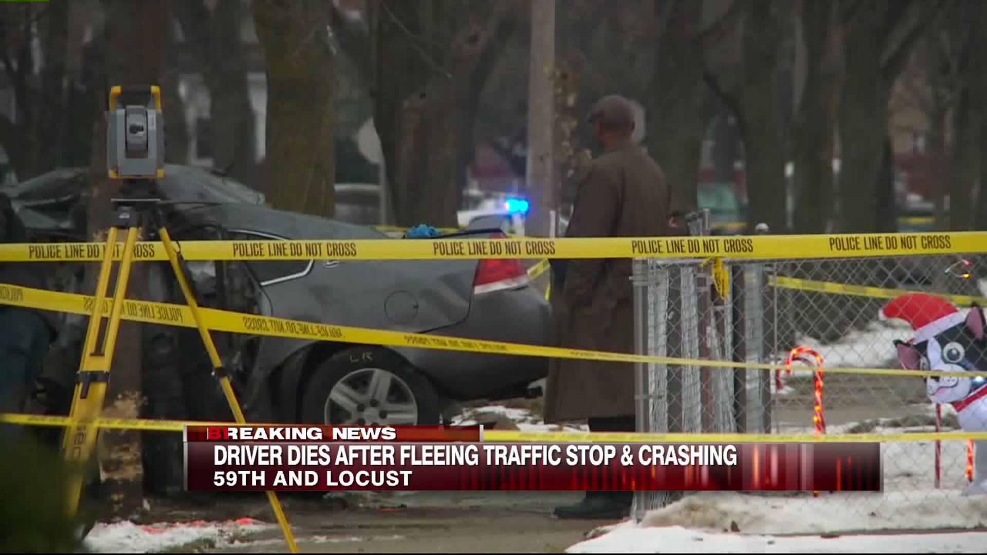 Man dies after crashing into tree