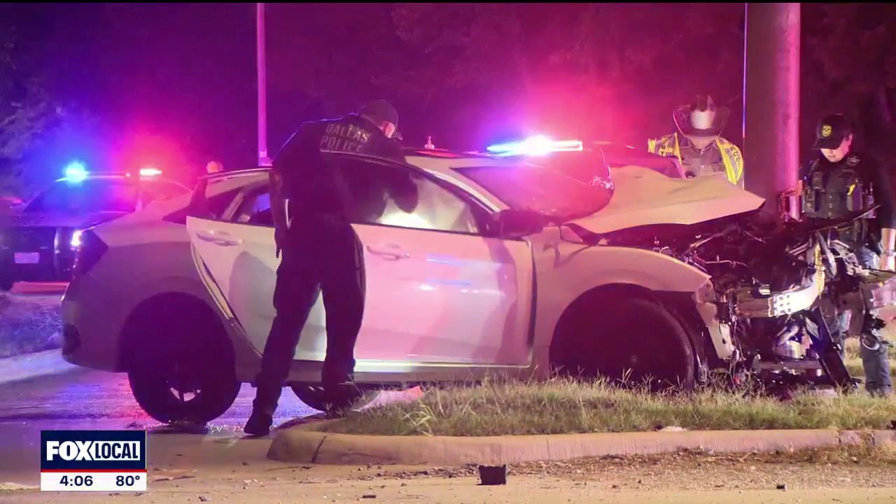 Teens in stolen car injured during police chase crash